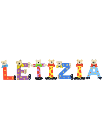 Playshoes Deko-Buchstaben "LETIZIA" in bunt