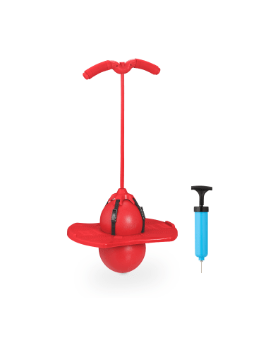 relaxdays Pogo Ball in Rot - 100 kg