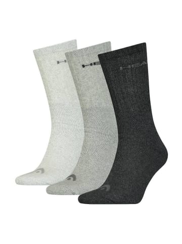 HEAD Socken 3er Pack in Grau Mix