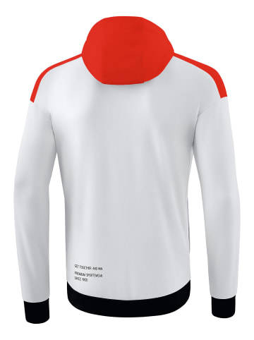 erima Kinder Change By Erima Trainingsjacke mit Kapuze in weiß/rot/schwarz