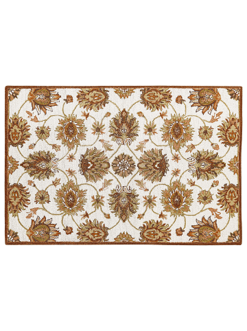 Beliani Vintage EZINE in Braun/Beige/Grün - (W) 140 x (H) 1 x (L) 200 cm
