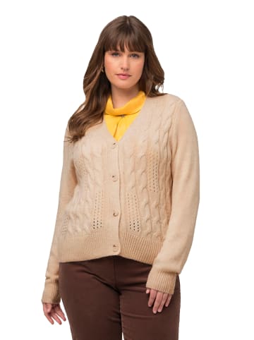 Ulla Popken Strickjacke in beige