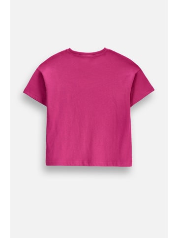 MOKIDA Baumwoll-T-Shirt mit kurzen Ärmeln in fuchsie