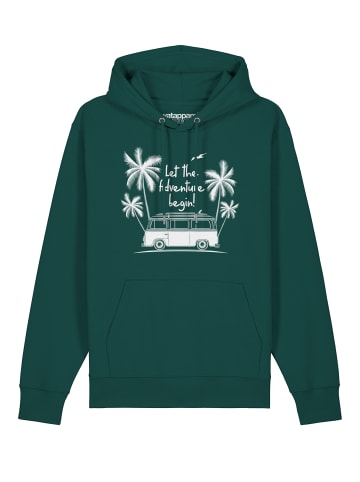 wat? Apparel Sweatshirt Let the adventure begin in Glazed Green
