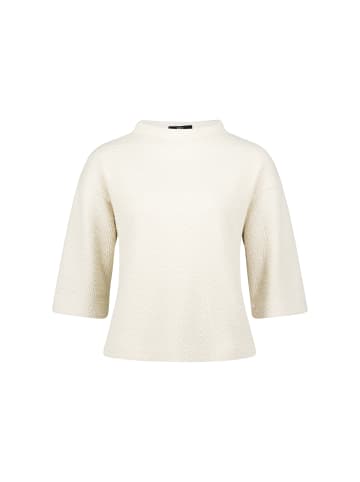 Zero  Sweatshirt mit Fischgrätmuster in BeigeCream