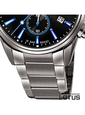 Lotus Chronograph-Armbanduhr Lotus Classic grau groß (ca. 42mm)