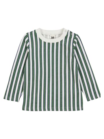 JAM Generation Babylangarmshirt in Balsam cream/ Green/ Navy