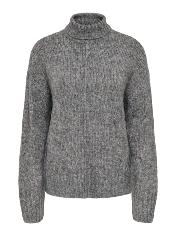 JDY Strickpullover in Medium Grey Melange