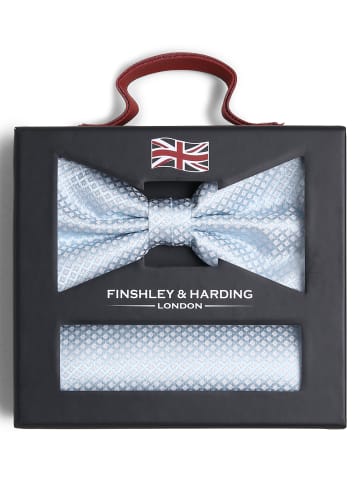 Finshley & Harding London Fliege und Einstecktuch in mint