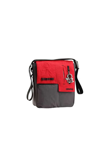 Okiedog Wickeltasche "Loft Paige" in Rot/Grau