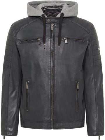 Bruno Banani Lederjacke 15569 in Anthrazit / Melange