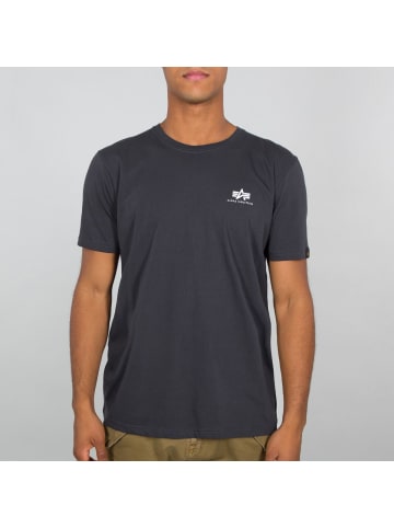 Alpha Industries T-Shirt "Basic T Small Logo" in Grau