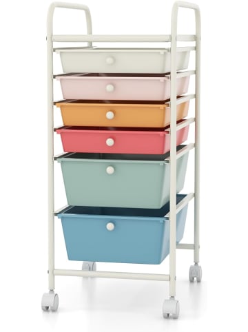 COSTWAY Rollcontainer in Bunt