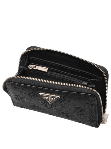 Guess Cresidia II SLG Med Zip Around - Geldbörse (black logo) in black logo