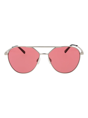Serengeti Unisex Sonnenbrille Flieger Silber