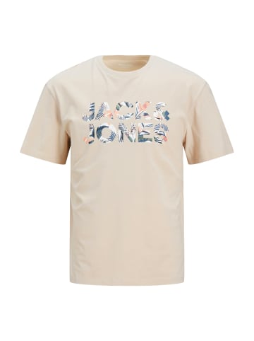 Jack & Jones T-Shirt 'Bryan Corp Logo' in beige