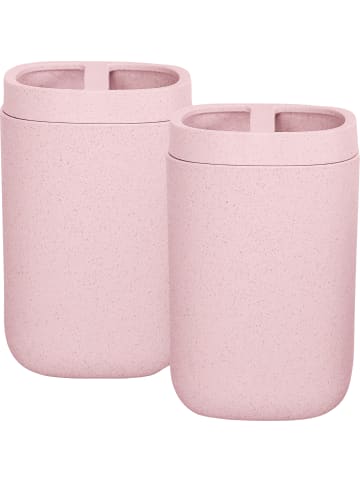 Kleine Wolke Zahnbürstenhalter 2er-Pack Belgrano in rosa