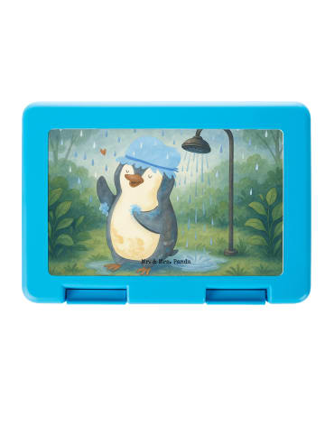 Mr. & Mrs. Panda Bento Box Pinguin Duschen Design ohne Spruch in Weiß