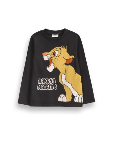 Coccodrillo Langärmliges Baumwollshirt in schwarz
