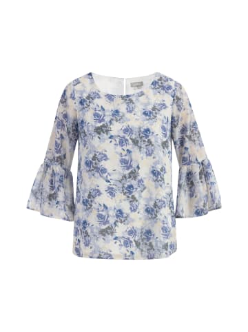 Usha Bluse in Blau Weiss