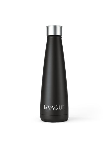LA VAGUE GRAVITY Edelstahl-Isolierflasche in mattschwarz