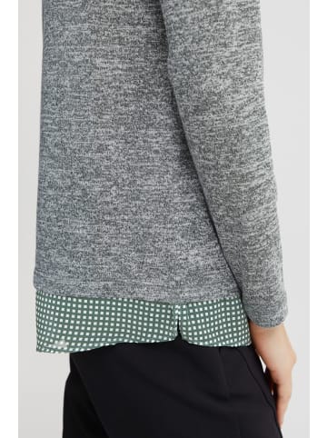 Fransa Strickpullover FRREXAN PU 1 20610799  Feinstrick-Pullover mit eingesetzter Bluse in Grün