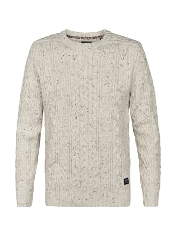 Petrol Industries Groß gestrickter Pullover Medford in Weiß