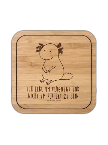 Mr. & Mrs. Panda kork untersetzer Axolotl Niedlich mit Spruch in Transparent