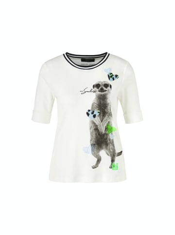 MARC CAIN T-Shirt mit Tiermotiv in Weiß