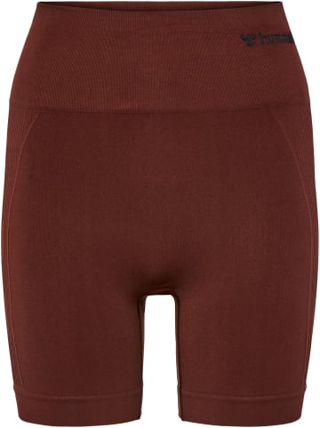 Hummel Hummel Kurze Hose Hmltif Yoga Damen Dehnbarem Atmungsaktiv Feuchtigkeitsabsorbierenden Nahtlosen in BITTER CHOCOLATE