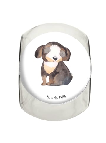 Mr. & Mrs. Panda keksdose glas Hund Entspannen ohne Spruch in Weiß