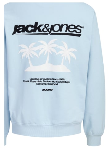 JACK & JONES Junior Sweatshirt 'Club Summer' in blau