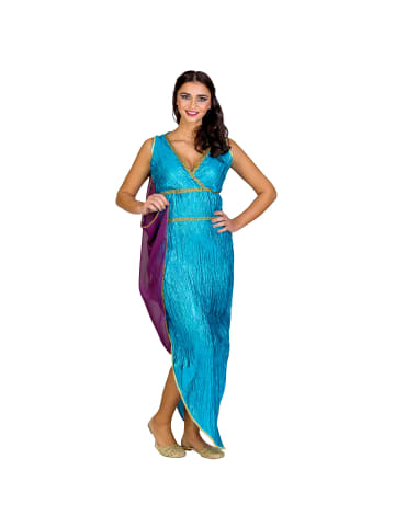 tectake Figurbetontes, langes Kleid, blau