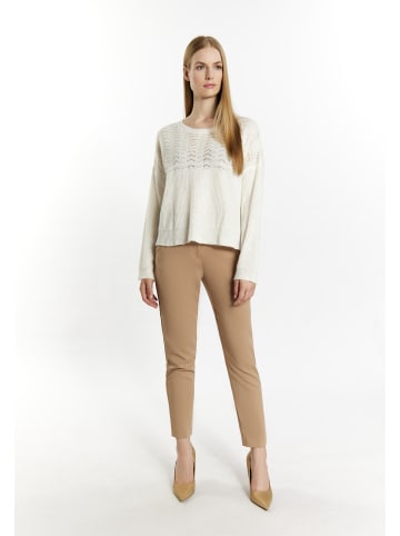 DreiMaster Damen Pullover in Wollweiss