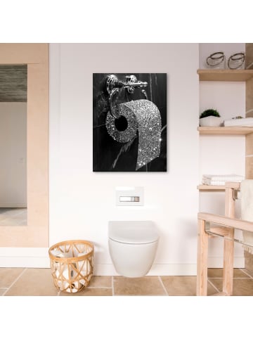 MuchoWow Poster mit Leiste Toilettenpapier  (BxH)