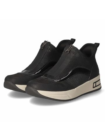 rieker Slip On Sneaker in schwarz