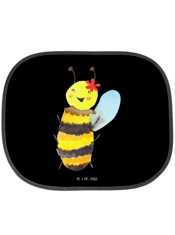 Mr. & Mrs. Panda Auto Sonnenblende Biene Happy ohne Spruch in Schwarz