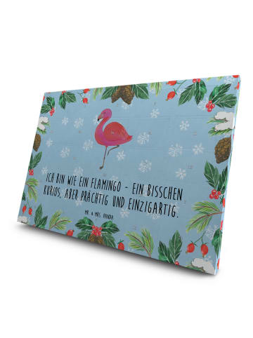 Mr. & Mrs. Panda Tee Adventskalender Flamingo Classic mit Spruch in Eisblau