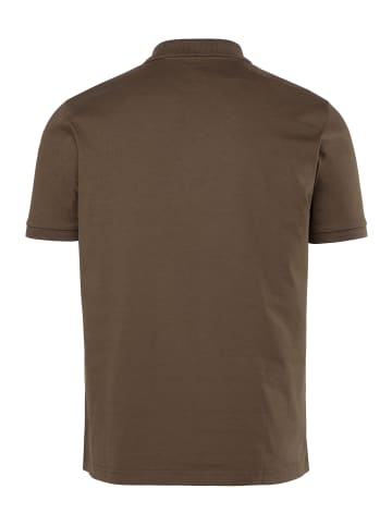 Men Plus Poloshirt in khakibraun