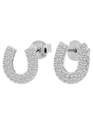 Adeliás Damen Ohrringe – Ohrstecker aus 925 Silber in silber