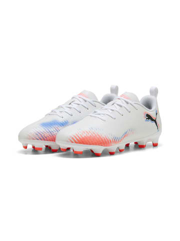 Puma Fußballschuh FUTURE 8 PLAY FG/AG Jr in puma white-puma black-glowing red