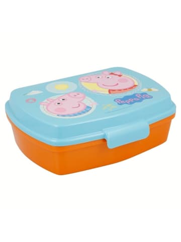 Peppa Pig Peppa Pig Kinder Brotdose – Lunchbox Pausenbox Schulbrotbox in Orange