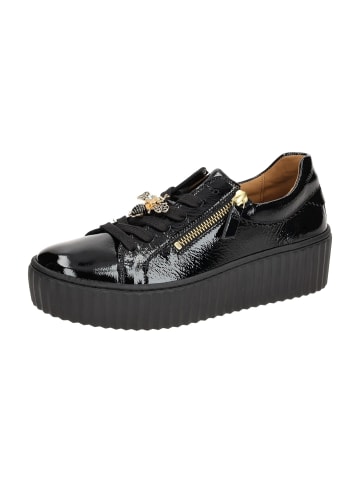 Gabor Plateau Schnürschuhe in Schwarz