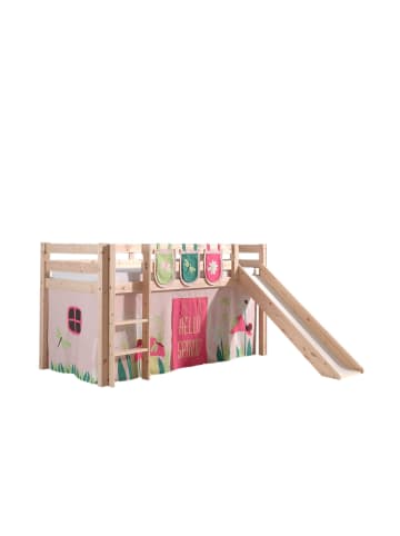 58 aufm Kessel KINDERBETT mit Rutsche Karolina Massivholz Natur Textilset Spring 3
