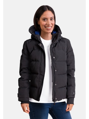 CASH-MERE.CH Daunenparka mit Kapuze und Kaschmirfutter in Schwarz