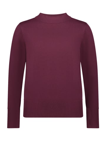 Betty Barclay Strickpullover mit Stehkragen in Dark Aubergine