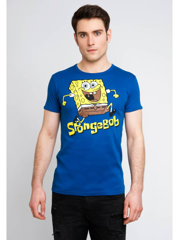 Logoshirt T-Shirt Spongebob - Jumping in blau