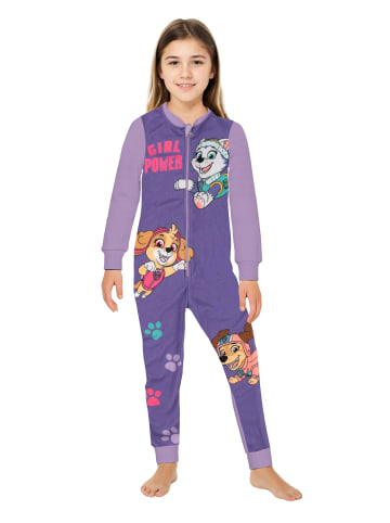Paw Patrol Paw Patrol Jumpsuit Overall Pyjama Schlafanzug langarm in lila
