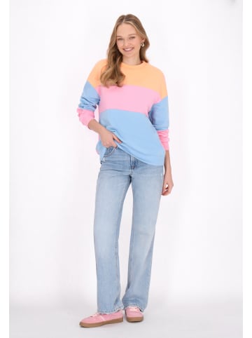 myMo Sweatshirt in Sky Blue Multicolor