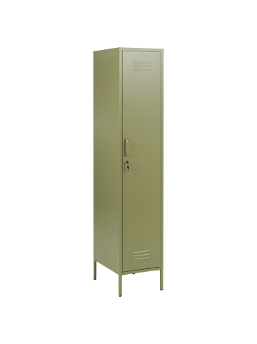 Beliani Büroschrank FROME in Grün - (W) 38 x (H) 185 x (L) 50 cm